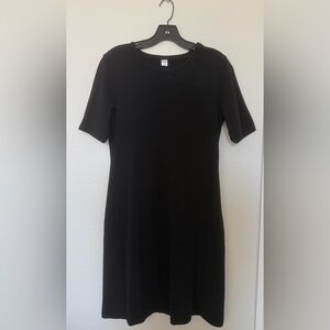 Old Navy Black Crew Neck T-shirt dress